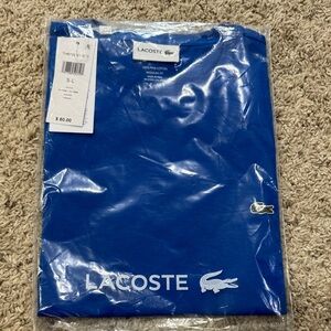 Lacoste Men’s Blue Pima short sleeve tee shirt